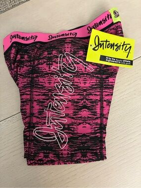 Intensity Girls' Pink & Black Athletic Shorts